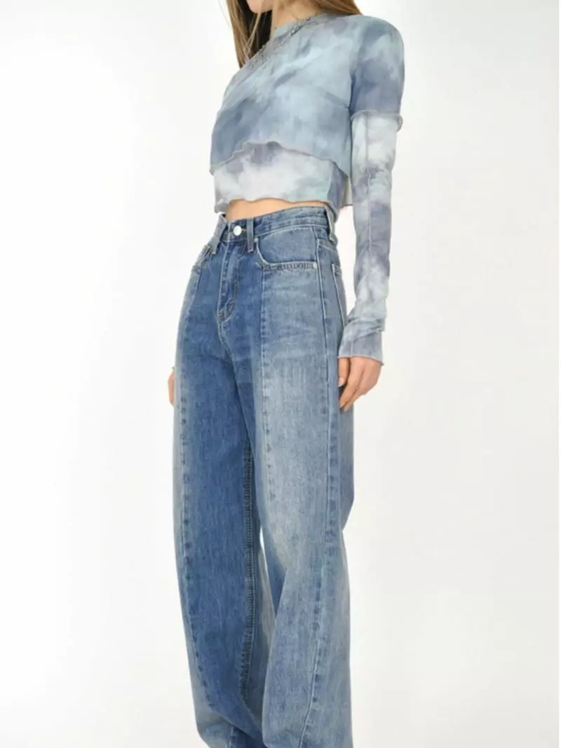 Remood - Korean Women Fashion - #momslook - Water-printe Layered Crop Tee - 2