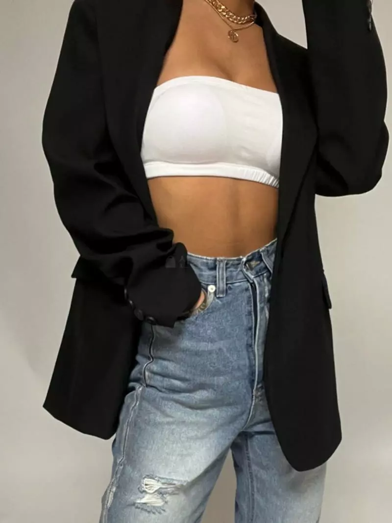 Remood - Korean Women Fashion - #momslook - Basic Bra Top Pad Tee