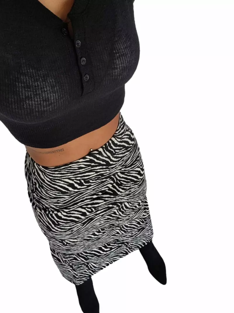 Remood - Korean Women Fashion - #womensfashion - Soft Crop Knit Tee - 4
