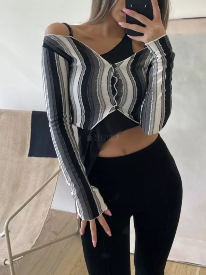 Remood - Korean Women Fashion - #momslook - Unbalanced Warmer Tee