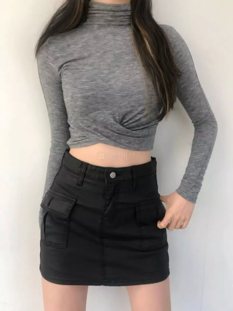 Remood - Korean Women Fashion - #womensfashion - Twiste X Turtleneck Tee - 2