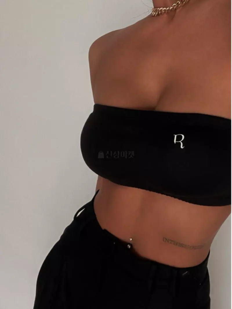Remood - Korean Women Fashion - #womensfashion - Basic Bra Top Pad Tee - 2