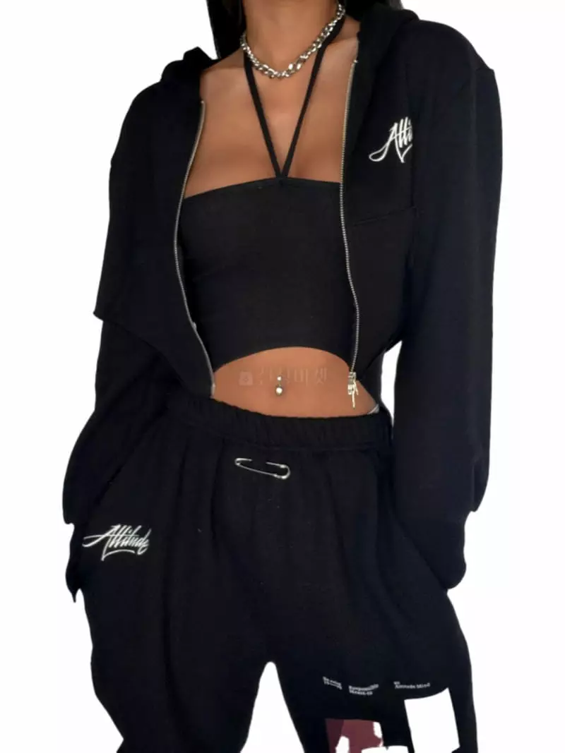 Remood - Korean Women Fashion - #momslook - Terry Halter Sleeveless Crop Tee - 4