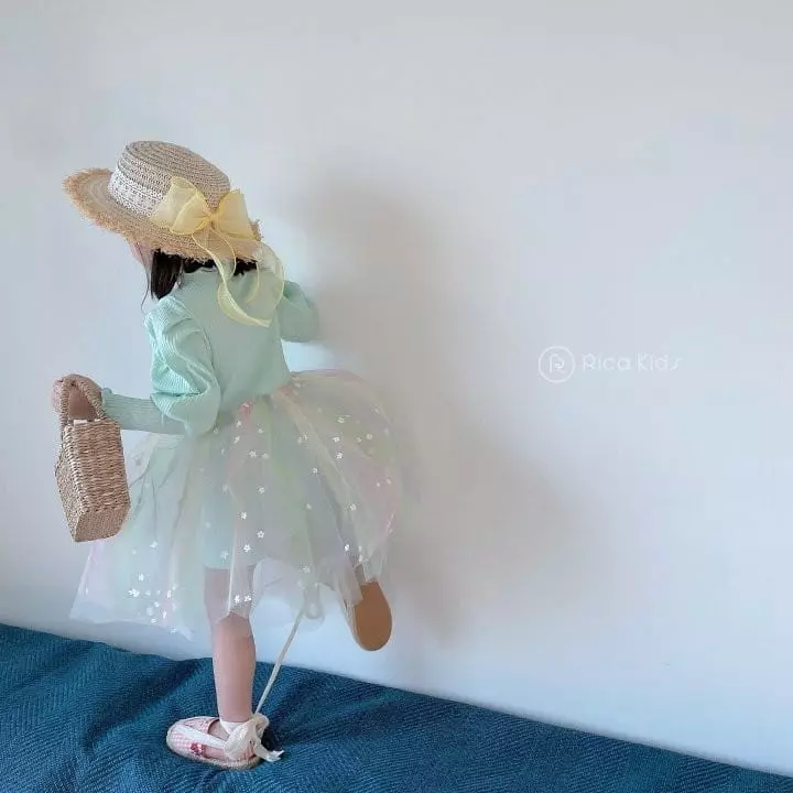 Rica - Korean Children Fashion - #childrensboutique - Small Flower Sha One-piece
