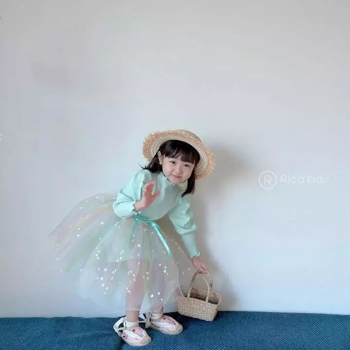 Rica - Korean Children Fashion - #discoveringself - Small Flower Sha One-piece - 3