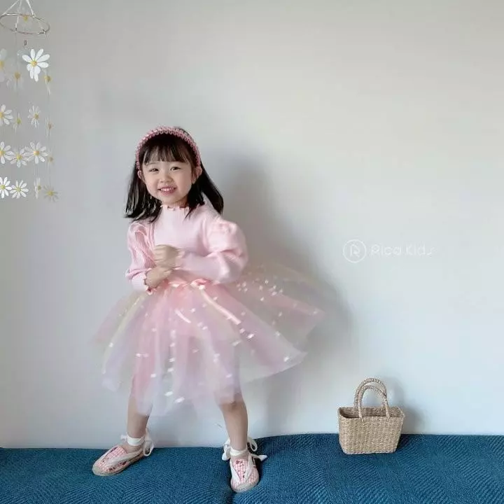 Rica - Korean Children Fashion - #discoveringself - Small Flower Sha One-piece - 4
