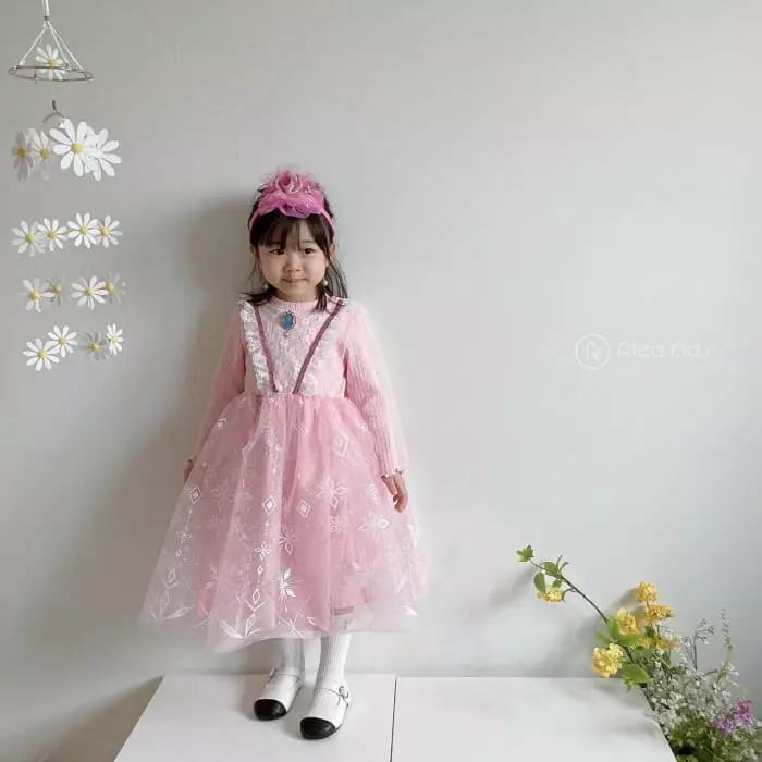 Rica - Korean Children Fashion - #kidsstore - Spring Flower Princess One-piece