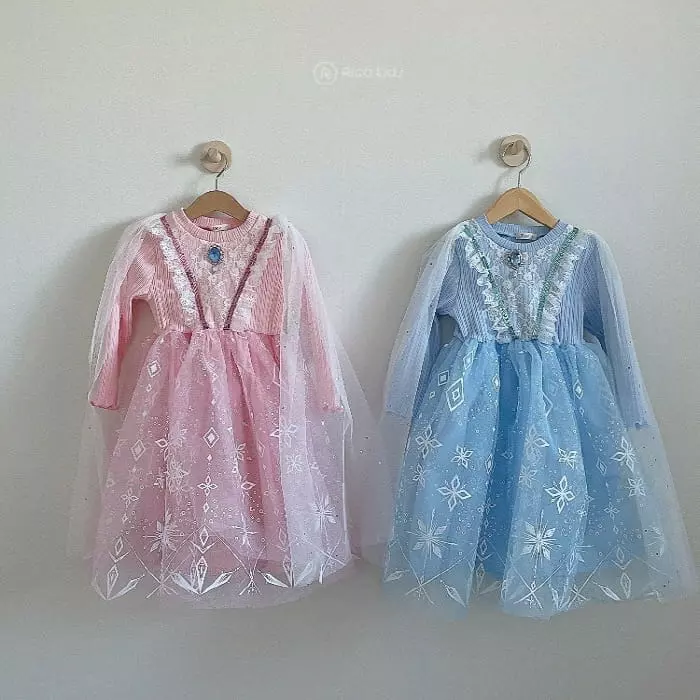 Rica - Korean Children Fashion - #kidzfashiontrend - Spring Flower Princess One-piece - 2