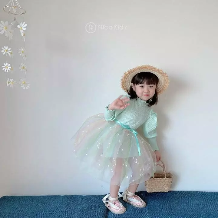 Rica - Korean Children Fashion - #magicofchildhood - Small Flower Sha One-piece - 10