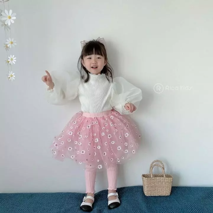 Rica - Korean Children Fashion - #minifashionista - Daisy Sha Skirt Leggings - 9