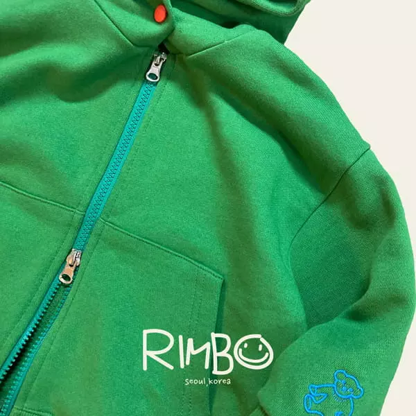 Rimbo - Korean Children Fashion - #littlefashionista - Bear Hoody Zip-up - 7
