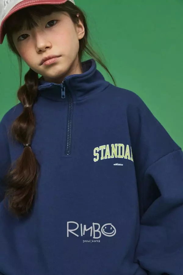 Rimbo - Korean Children Fashion - #prettylittlegirls - Half Open Sweatshirt - 12