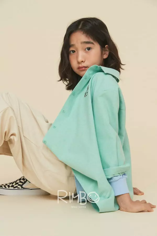 Rimbo - Korean Children Fashion - #prettylittlegirls - OX Bear Shirt - 9