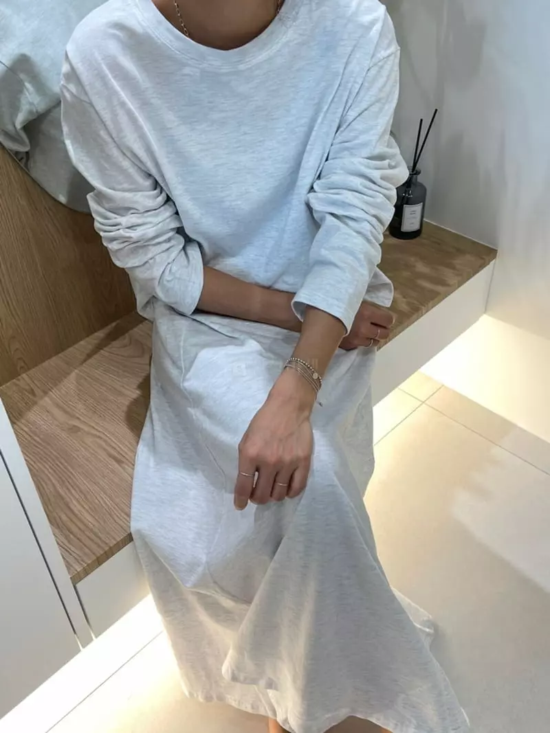 Ripple - Korean Women Fashion - #momslook - Long Cozy Top Bottom Set