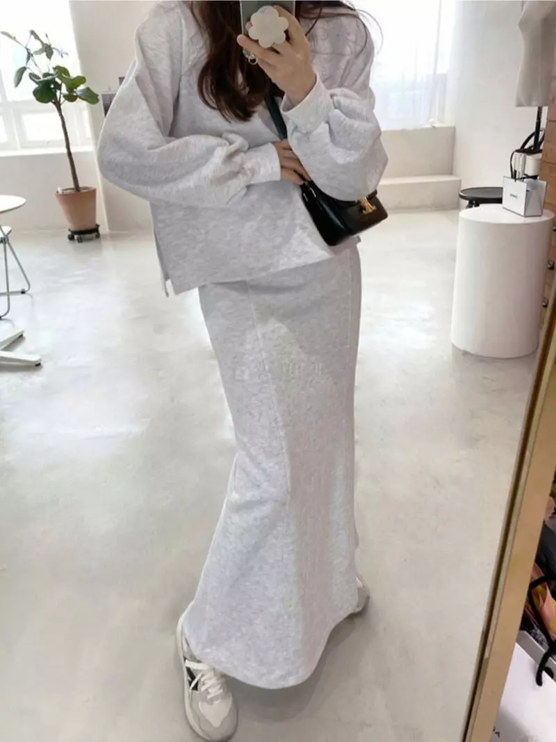 Ripple - Korean Women Fashion - #momslook - All Sen Top Bottom Set - 2