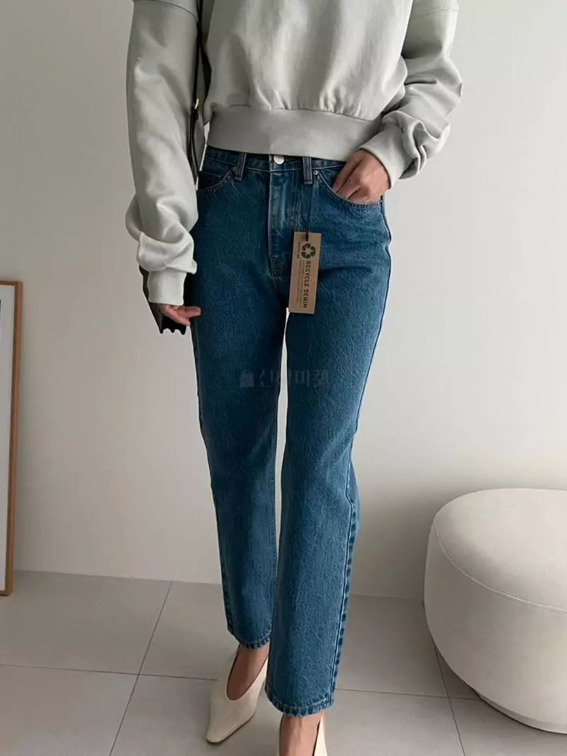 Ripple - Korean Women Fashion - #momslook - Recycling Jeans - 3