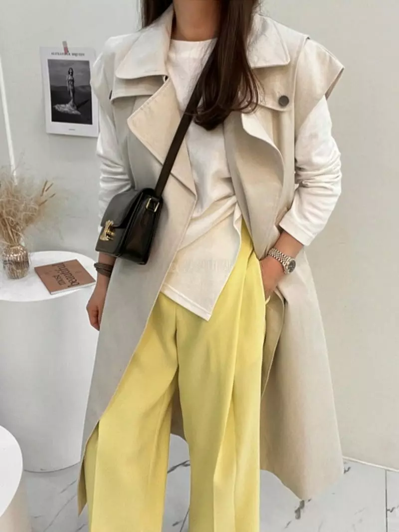 Ripple - Korean Women Fashion - #momslook - Avenue Long Vest - 2