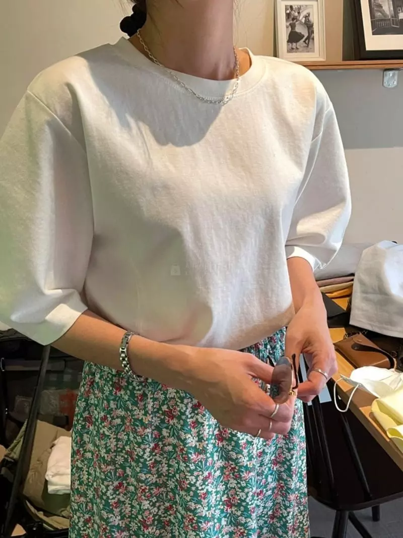 Ripple - Korean Women Fashion - #womensfashion - Volume Tee - 4