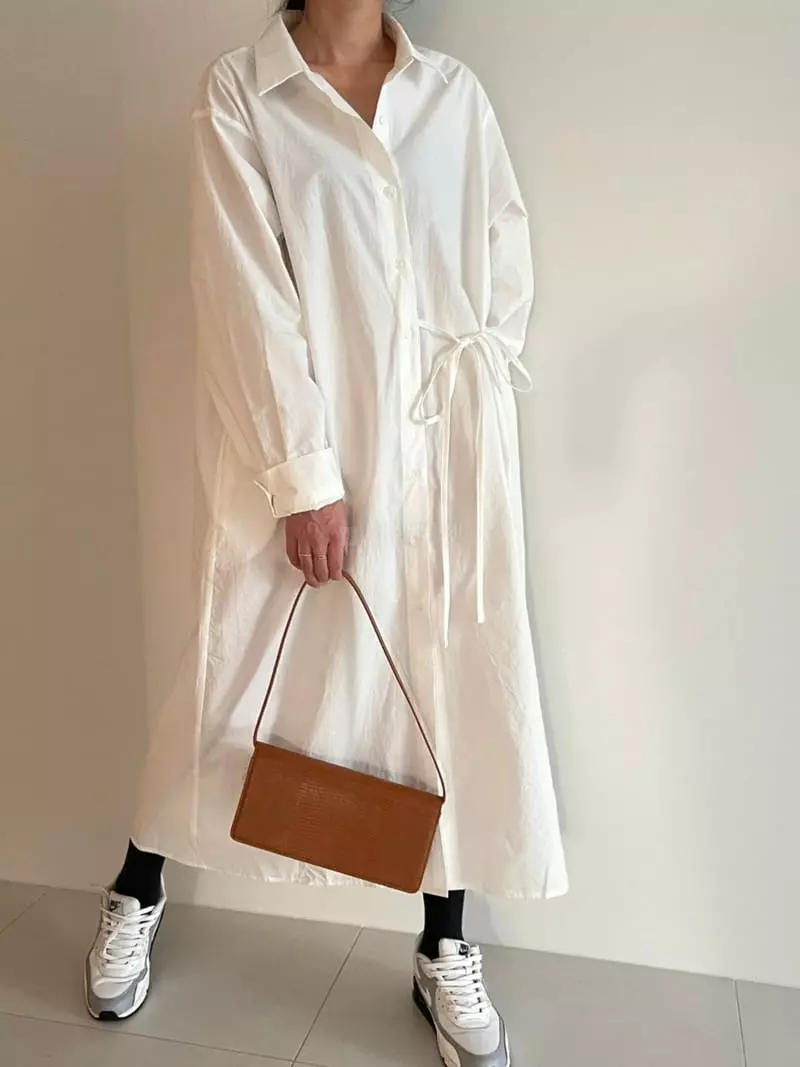 Ripple - Korean Women Fashion - #shopsmall - String Long One-piece - 3