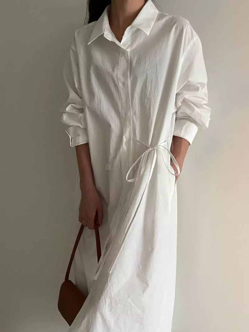 Ripple - Korean Women Fashion - #shopsmall - String Long One-piece - 4