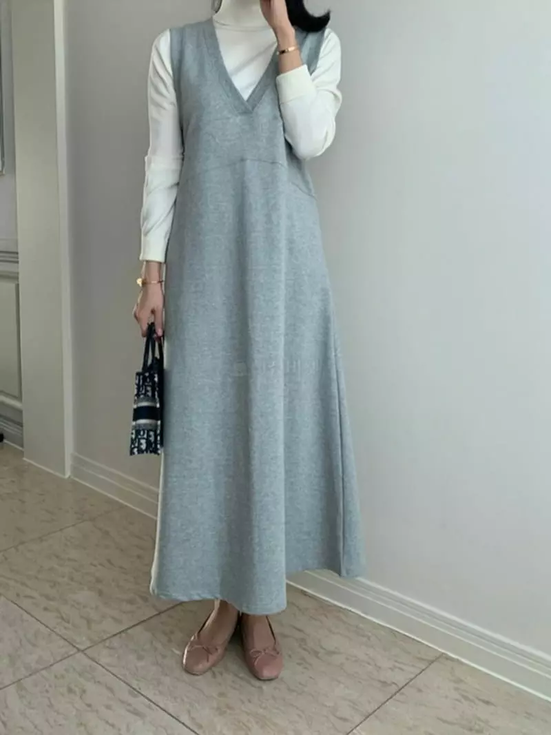 Ripple - Korean Women Fashion - #vintageinspired - Maybe One-piece - 3