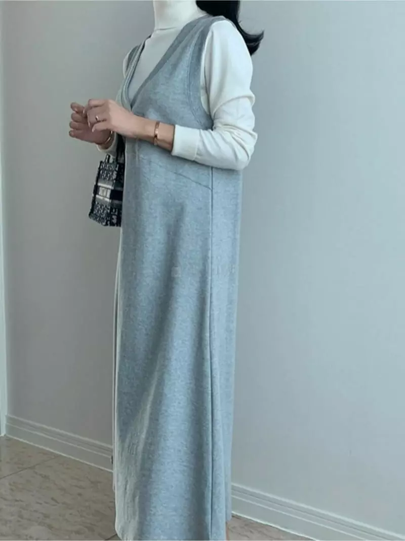 Ripple - Korean Women Fashion - #vintageinspired - Maybe One-piece - 4