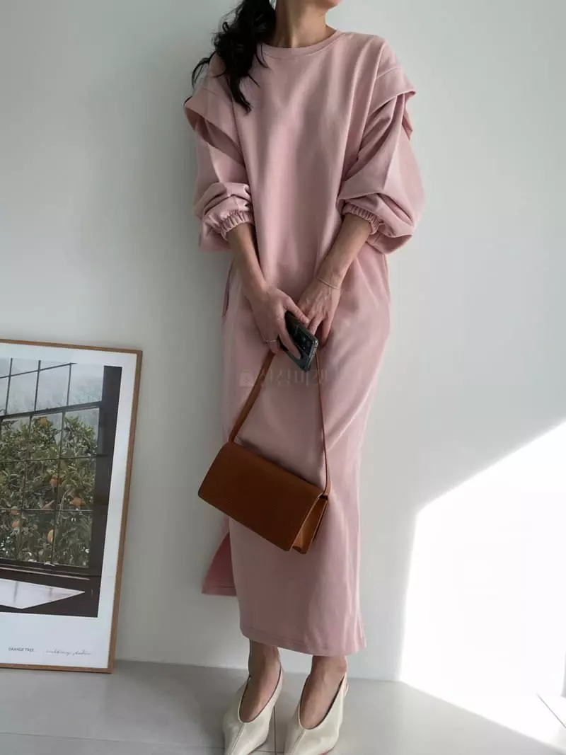 Ripple - Korean Women Fashion - #womensfashion - Wing Shoulder One-piece - 2