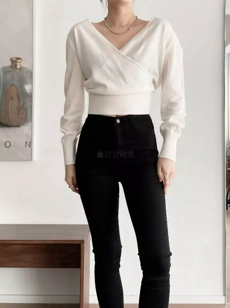 Ripple - Korean Women Fashion - #womensfashion - Indie Lap Knit Tee