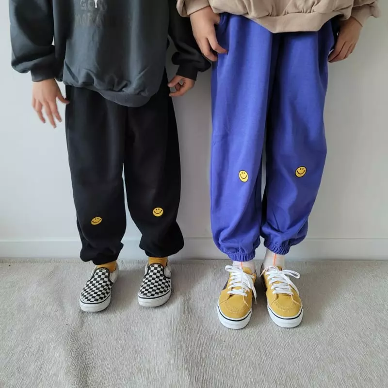 Riwoo Riwoo - Korean Junior Fashion - #Kfashion4kids - Smile Wide Jogger Pants - 5
