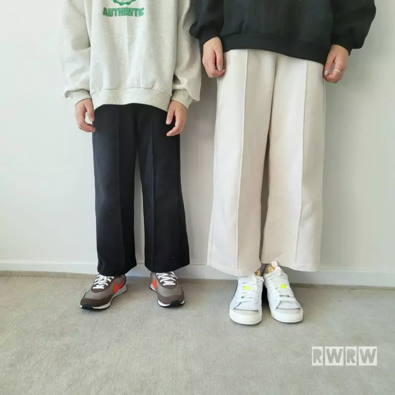 Riwoo Riwoo - Korean Junior Fashion - #kidzfashiontrend - Pintuck Wide Pants - 4