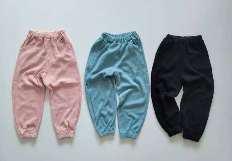 Riwoo Riwoo - Korean Junior Fashion - #childofig - Pastel Layered Waffle Top Bottom Set - 6