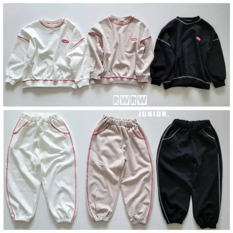 Riwoo Riwoo - Korean Junior Fashion - #childofig - Stitch Top Bottom Set - 5