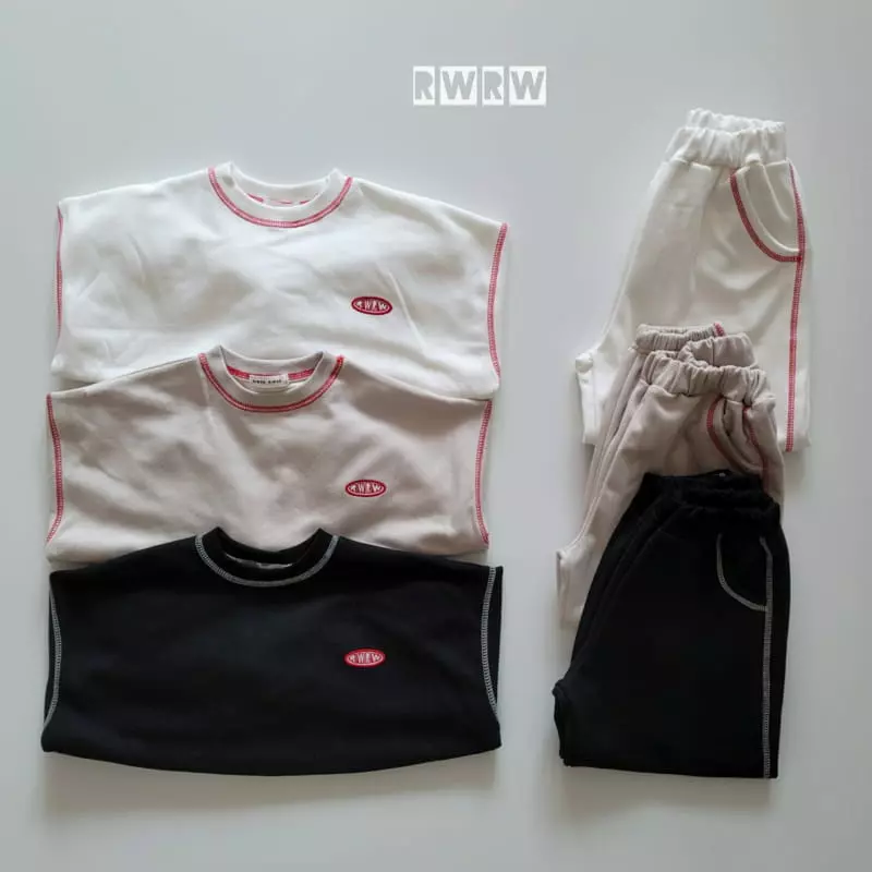 Riwoo Riwoo - Korean Junior Fashion - #childofig - Stitch Top Bottom Set - 6