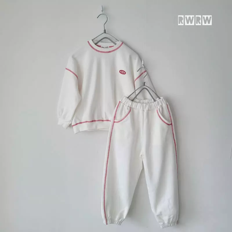 Riwoo Riwoo - Korean Junior Fashion - #childrensboutique - Stitch Top Bottom Set - 7