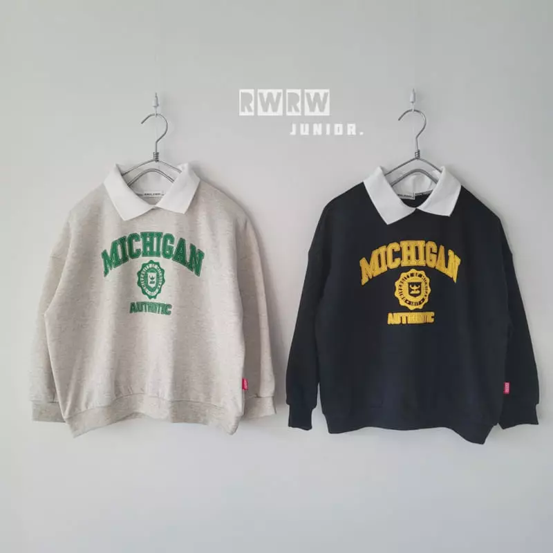 Riwoo Riwoo - Korean Junior Fashion - #childrensboutique - Yoco Collar Sweatshirt - 12