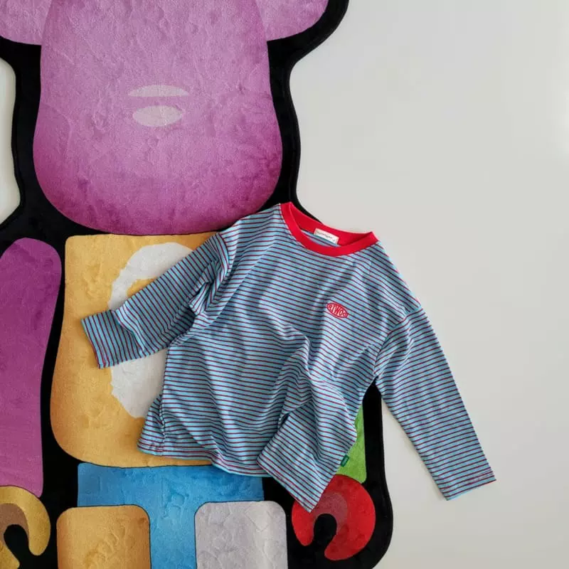 Riwoo Riwoo - Korean Junior Fashion - #designkidswear - Tok Tok Stripes Patch Tee - 5