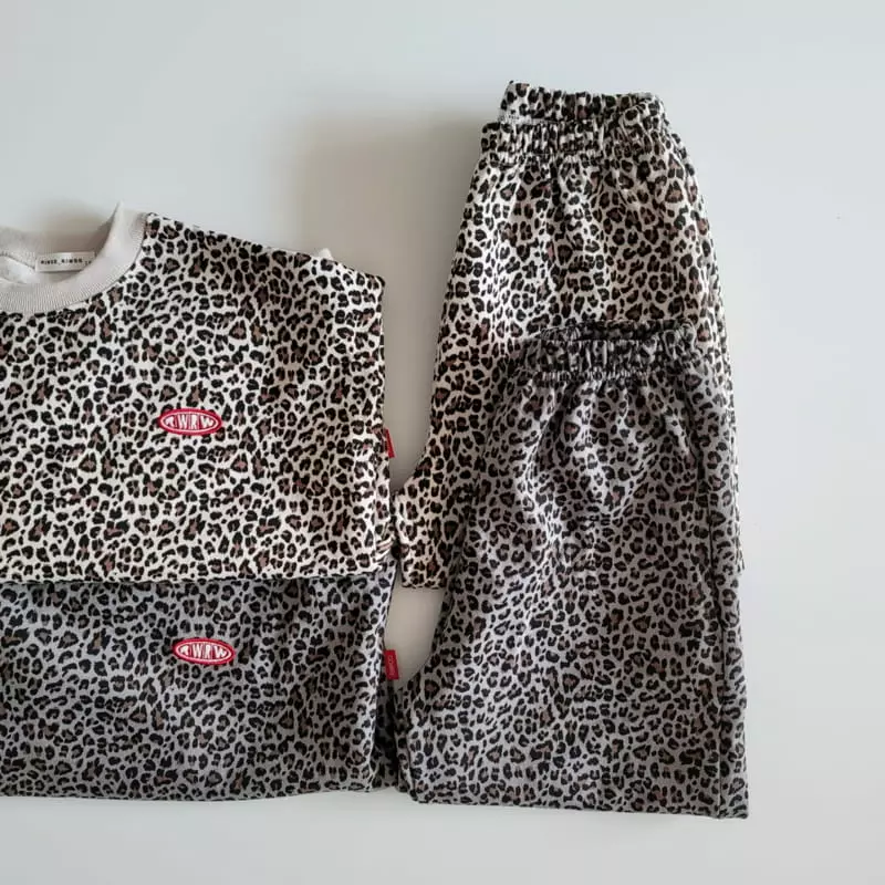 Riwoo Riwoo - Korean Junior Fashion - #discoveringself - Leopard Top Bottom Set - 8