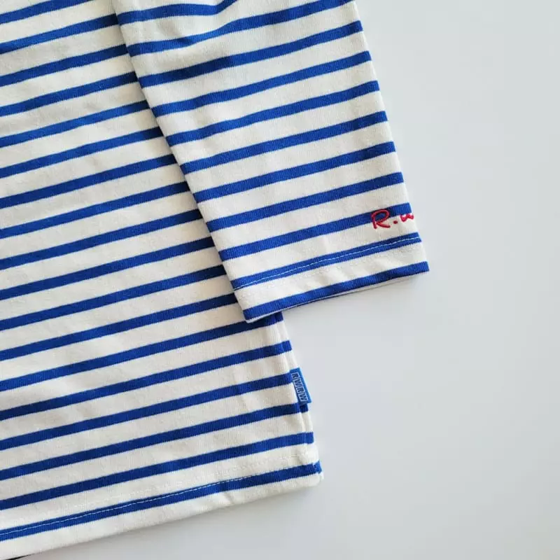 Riwoo Riwoo - Korean Junior Fashion - #fashionkids - Point Boat Neck Tee - 9