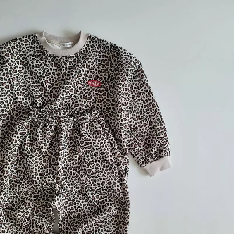 Riwoo Riwoo - Korean Junior Fashion - #kidsshorts - Leopard Top Bottom Set - 10