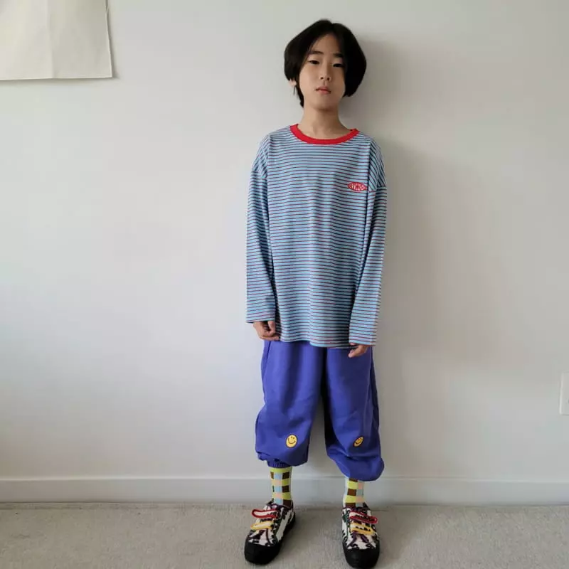 Riwoo Riwoo - Korean Junior Fashion - #kidzfashiontrend - Tok Tok Stripes Patch Tee - 10