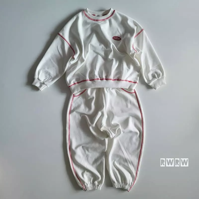 Riwoo Riwoo - Korean Junior Fashion - #littlefashionista - Stitch Top Bottom Set