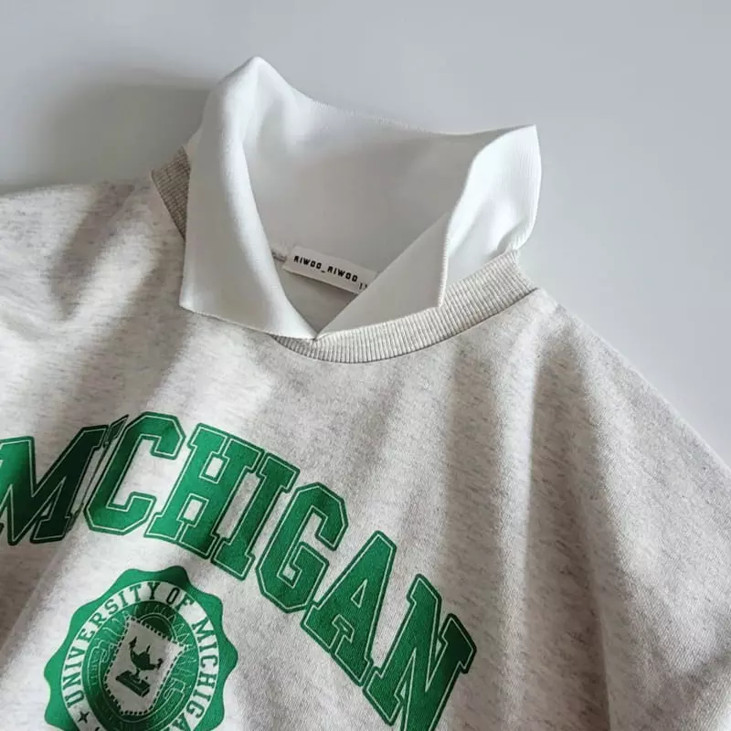 Riwoo Riwoo - Korean Junior Fashion - #Kfashion4kids - Yoco Collar Sweatshirt - 4