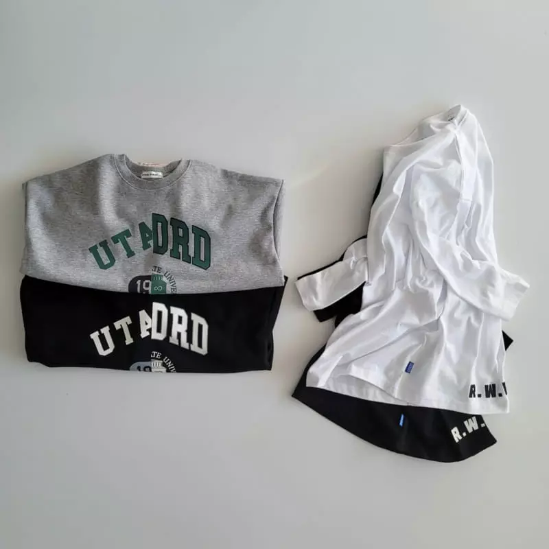 Riwoo Riwoo - Korean Junior Fashion - #magicofchildhood - Fake Half Half Sweatshirt - 3
