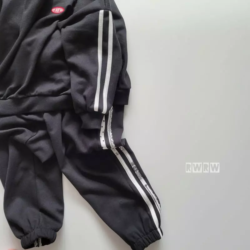 Riwoo Riwoo - Korean Junior Fashion - #magicofchildhood - Paisely Line Two Stripes Top Bottom Set - 7