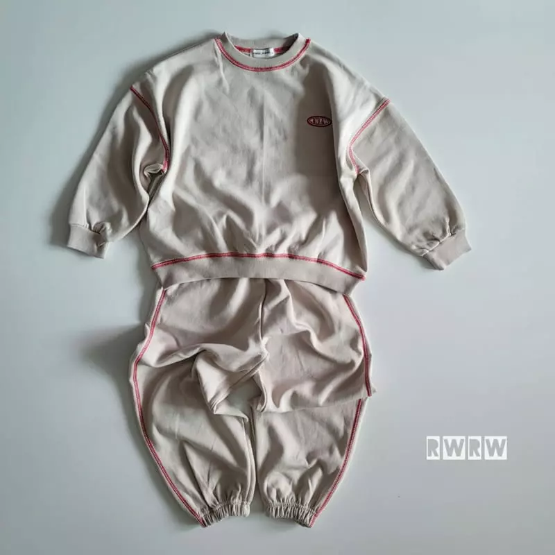 Riwoo Riwoo - Korean Junior Fashion - #magicofchildhood - Stitch Top Bottom Set - 2