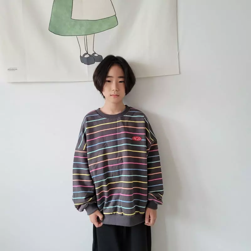 Riwoo Riwoo - Korean Junior Fashion - #littlefashionista - Cookie Rainbow Sweatshirt - 4