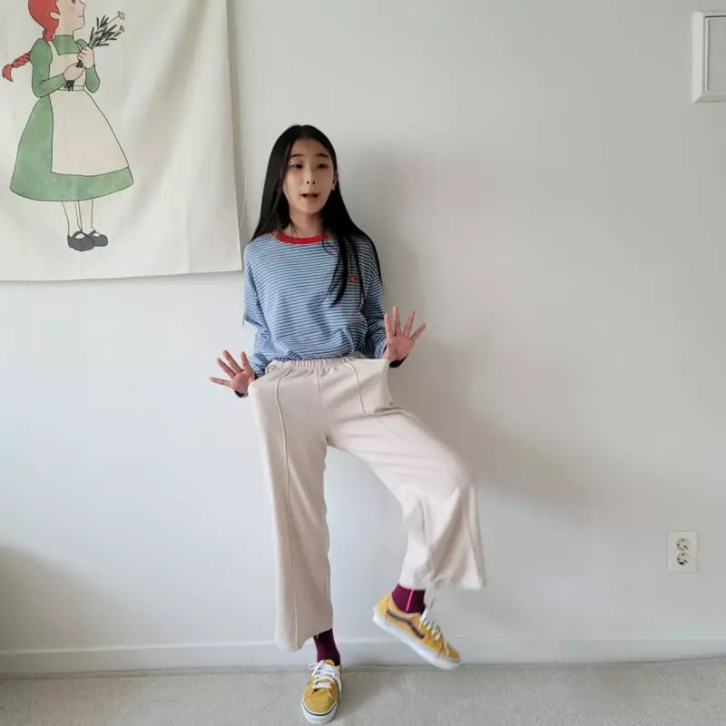Riwoo Riwoo - Korean Junior Fashion - #minifashionista - Pintuck Wide Pants - 7