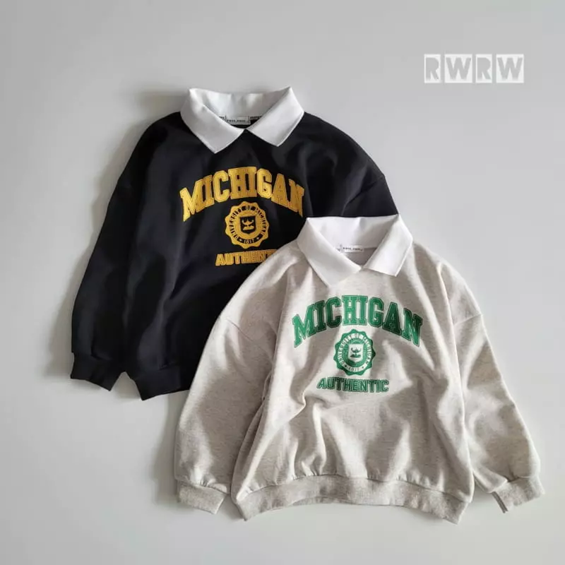Riwoo Riwoo - Korean Junior Fashion - #minifashionista - Yoco Collar Sweatshirt - 6