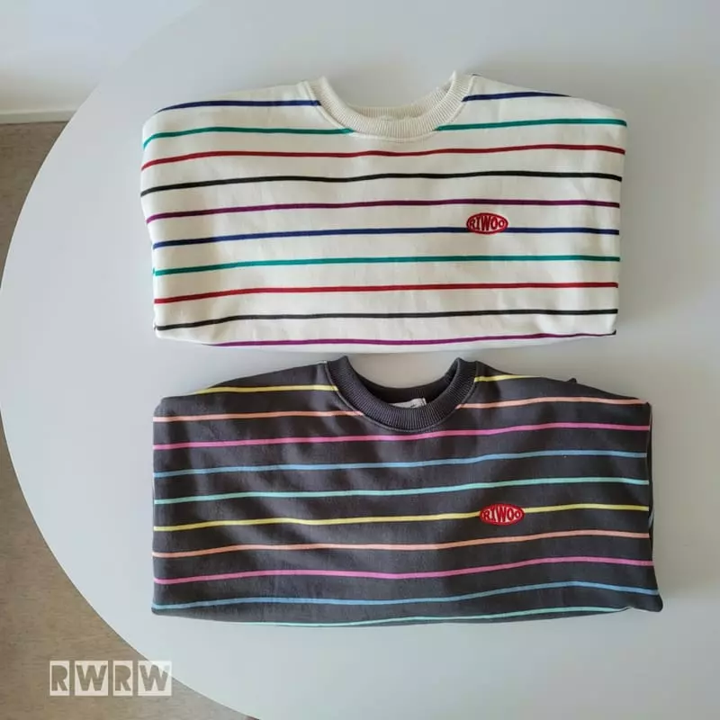 Riwoo Riwoo - Korean Junior Fashion - #minifashionista - Cookie Rainbow Sweatshirt - 5