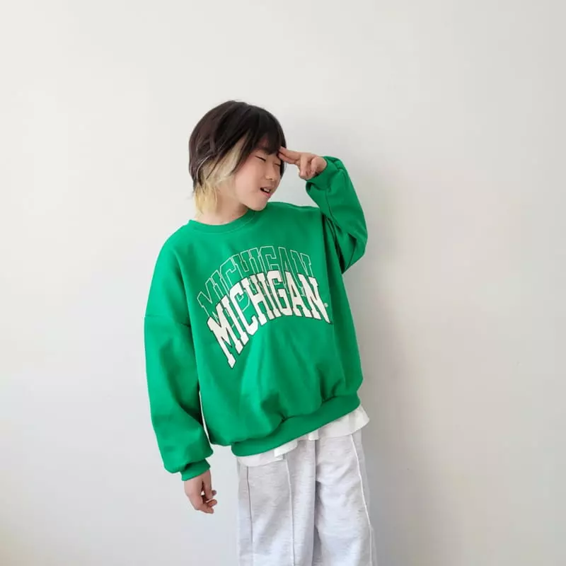 Riwoo Riwoo - Korean Junior Fashion - #minifashionista - Michigan Sweatshirt - 4